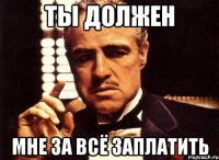 ты должeн мнe зa всё зaплaтить