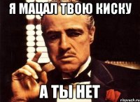 я мацал твою киску а ты нет