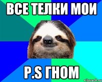 все телки мои p.s гном