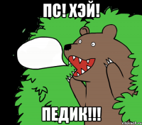 Пс! Хэй! ПЕДИК!!!