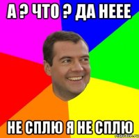 А ? что ? да неее не сплю я не сплю