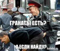  гранаты есть? а если найду?