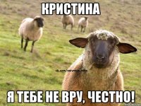 Кристина я тебе не вру, Честно!