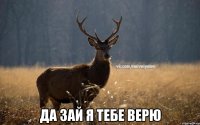  Да зай я тебе верю