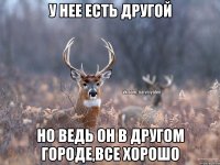 У нее есть другой Но ведь он в другом городе,все хорошо