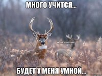 Много учится... Будет у меня умной...