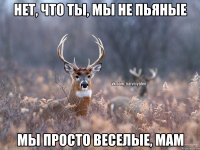 Нет, что ты, мы не пьяные Мы просто веселые, мам