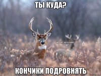 ты куда? кончики подровнять