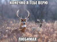 Конечно я тебе верю любимая:*