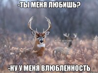 -Ты меня любишь? -Ну у меня влюбленность