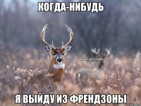 когда-нибудь я выйду из френдзоны