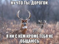 ну что ты, дорогой, я ни с кем кроме тебя не общаюсь