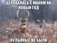 Целовалась с маком на новый год Ну пьяные же были