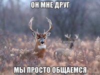 он мне друг мы просто общаемся