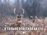  Я только ответила на его смс