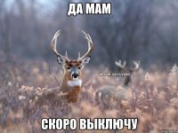 Да мам Скоро выключу