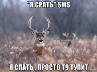 "я срать" SMS я спать , просто т9 тупит