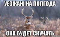 уезжаю на полгода она будет скучать