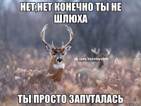 нет,нет конечно ты не шлюха ты просто запуталась