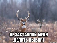  НЕ ЗАСТАВЛЯЙ МЕНЯ ДЕЛАТЬ ВЫБОР!