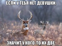 Если у тебя нет девушки, Значит у кого-то их две.