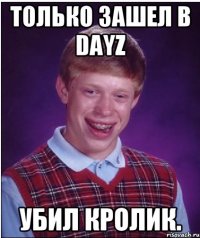 Только зашел в Dayz убил кролик.