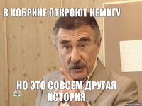 в кобрине откроют немигу но это совсем другая история