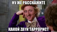 ну же расскажите какой Zayn таррорист