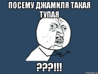 посему Джамиля такая тупая ???!!!