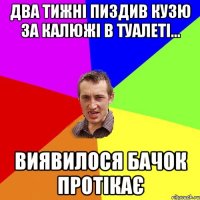 ДВА ТИЖНІ ПИЗДИВ КУЗЮ ЗА КАЛЮЖІ В ТУАЛЕТІ... ВИЯВИЛОСЯ БАЧОК ПРОТІКАЄ