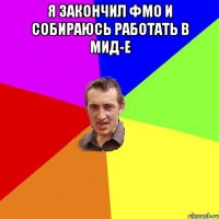 Я закончил ФМО и собираюсь работать в МИД-е 