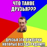 что такое друзья??? друзья это придурки которые всегда рядом!!!