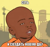 сеть и создать новую да?