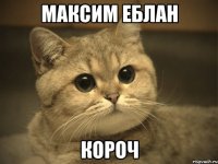 Максим еблан короч