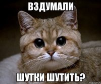 вздумали шутки шутить?