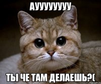 ауууууууу ты че там делаешь?(