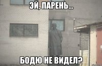  Бодю не видел?