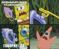 Волшебный Юра, правда, что завтра холодно? Говорят - да