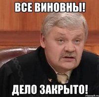 Все виновны! Дело закрыто!