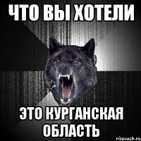 ЧТО ВЫ ХОТЕЛИ ЭТО КУРГАНСКАЯ ОБЛАСТЬ