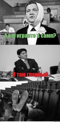 А вы играете в самп? Я там главный