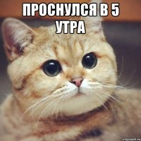 Проснулся в 5 утра 