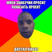 When заказчик просит показать проект Достал Diagle