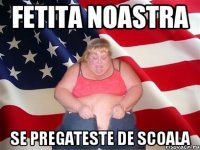 Fetita noastra se pregateste de scoala