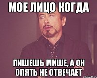 Мое лицо когда Пишешь Мише, а он опять не отвечает