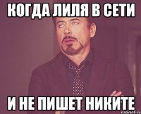 Когда Лиля в сети и не пишет Никите