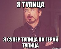 я тупица я супер тупица но герой тупица