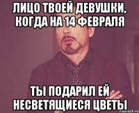 Лицо твоей девушки, когда на 14 февраля ты подарил ей НЕсветящиеся цветы