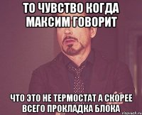 ТО ЧУВСТВО КОГДА МАКСИМ ГОВОРИТ ЧТО ЭТО НЕ ТЕРМОСТАТ А СКОРЕЕ ВСЕГО ПРОКЛАДКА БЛОКА