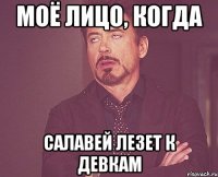 МОЁ ЛИЦО, КОГДА САЛАВЕЙ ЛЕЗЕТ К ДЕВКАМ